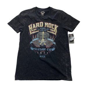 Hard Rock Cafe World Guitar Tour New T-Shirt Size Small Hard Rock Guitar